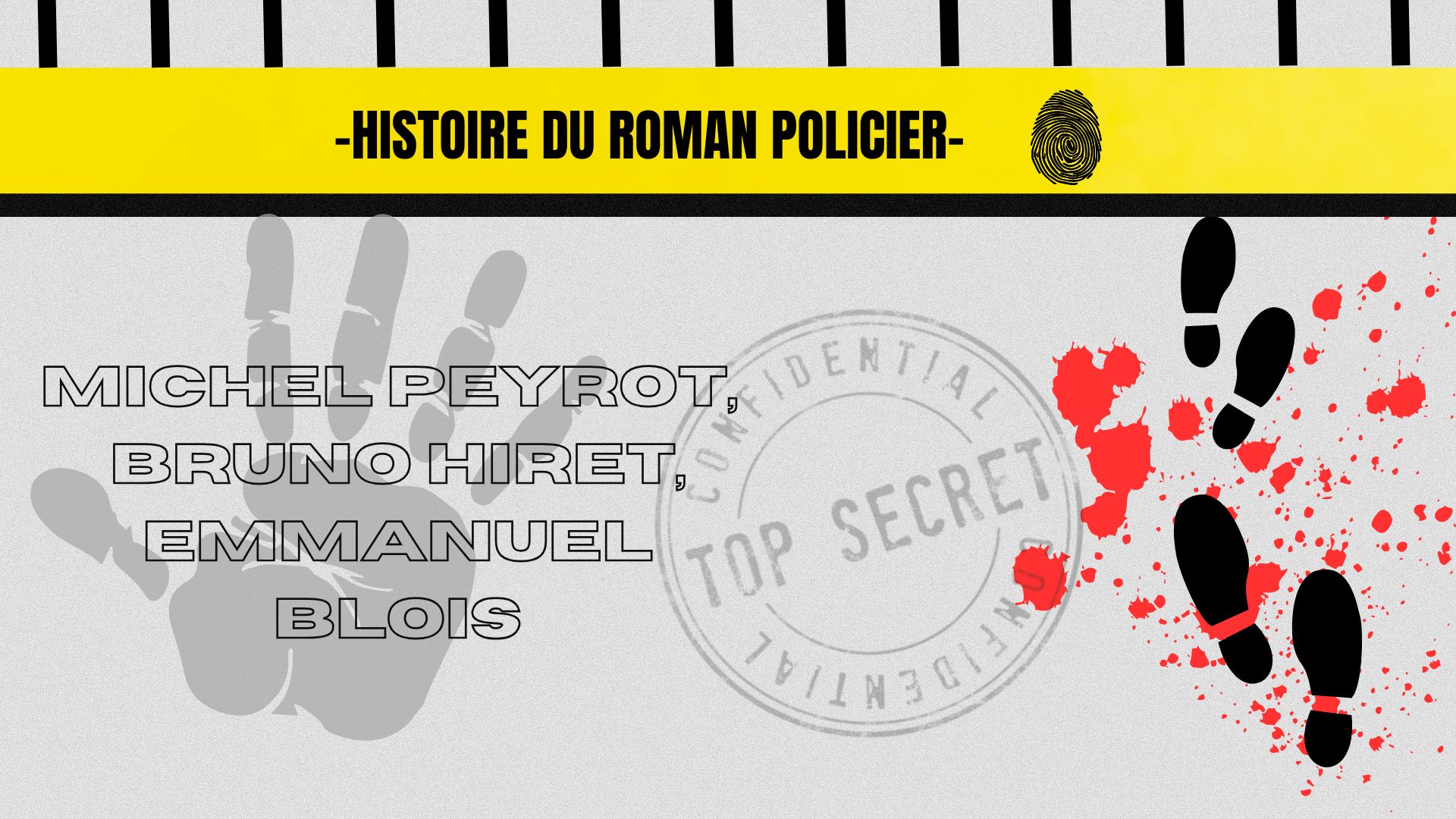 Image mise en avant, Histoire du roman policier