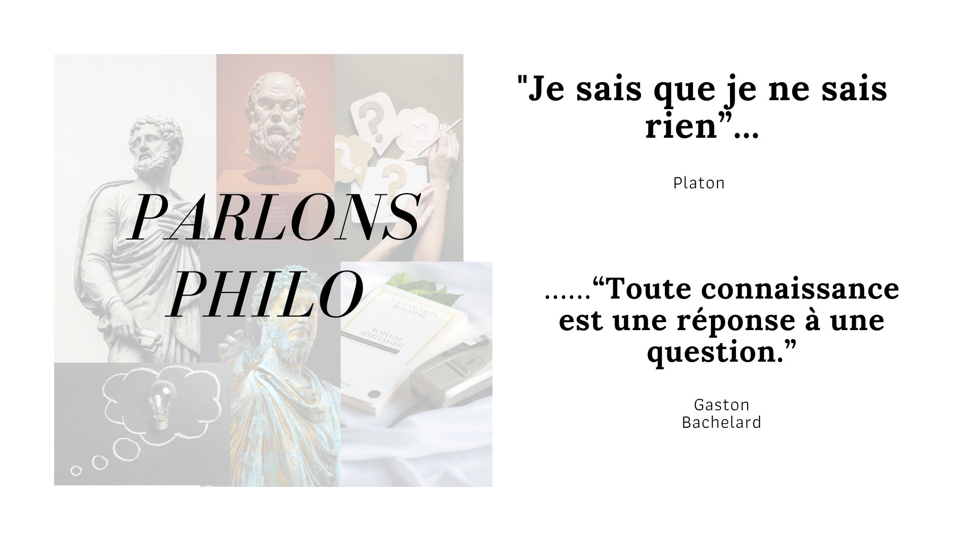 Image mise en avant, Parlons philo